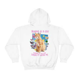 Swiftie Collection: Karma is a Cat Hooded Sweatshirt