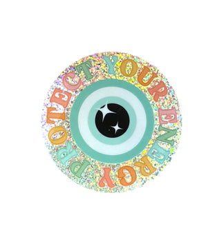 Protect your Energy Evil Eye Glitter Sticker