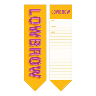 Highbrow/Lowbrow 2-in-1 Bookmark Notepad