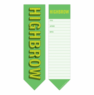 Highbrow/Lowbrow 2-in-1 Bookmark Notepad