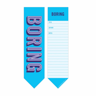 Boring/Brilliant 2-in-1 Bookmark Notepads