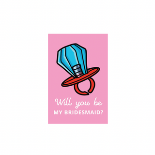 Will you be my bridesmaid? Postcard