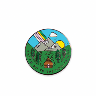 Quirky Pins: Let's go to the Mountains Enamel Pin