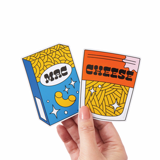 Mac & Cheese 2x Vinyl Sticker Pack
