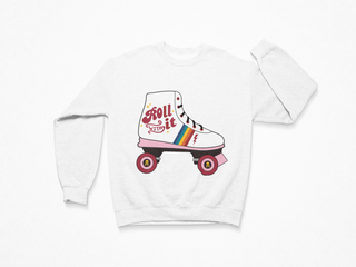Roller Skate "Roll with It" Sweatshirt