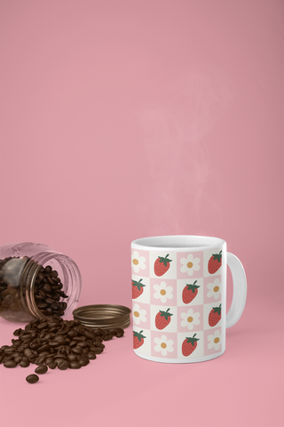 Cottage Core Strawberry Coffee Mug