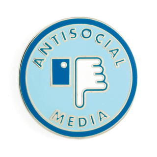 These Are Things - Antisocial Media Enamel Pin