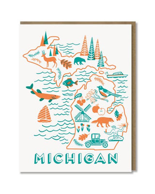 Paper Parasol Press - Michigan State Love Card