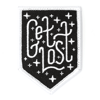 These Are Things - Get Lost Embroidered Iron-On Patch