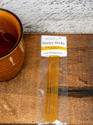 Sister Bees LLC - Honey Sticks with Display Jar