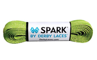 Derby Laces - Lime Green 60 Inch (152 Cm) Spark By Derby Laces Metallic Roller Derby Skate Lace