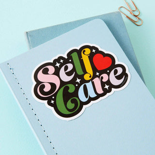 Self Care Vinyl Laptop Sticker
