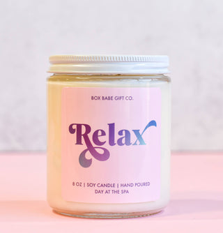 Box Babe Gift Co. - Relax Candle | Self-Care Collection