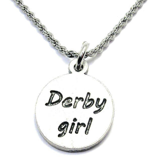 Chubby Chico Charms - Derby Girl Single Charm Necklace Sports Team Roller Derby