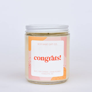 Box Babe Gift Co. - Congrats Candle - Graduation Candle