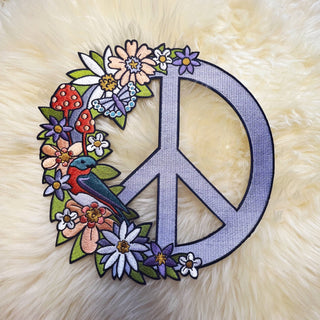 Wildflower + Co. - Peace Sign XL Back Patch