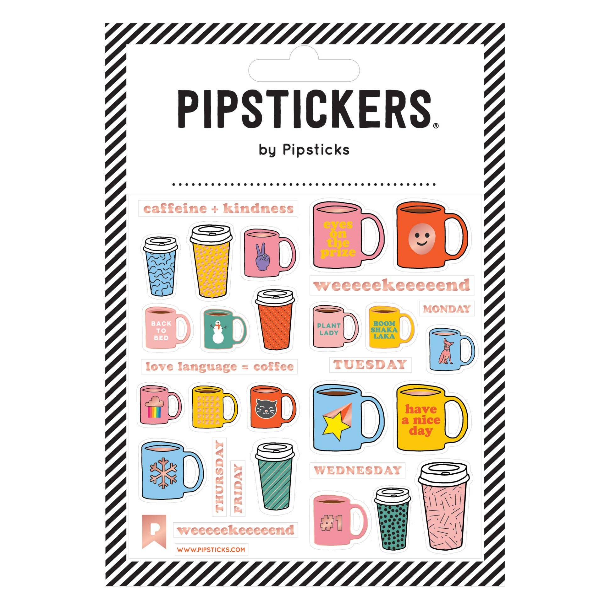 Pipsticks Stickers- Daily Coffee – Quirky Crate
