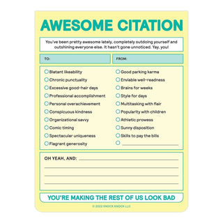Awesome Citation Nifty Notepad