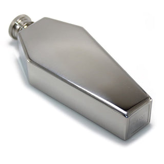 Coffin Flask in Silver or Black | The Apocalypse Drinking Vessel of Choice | Stainless Steel by The Bullish Store