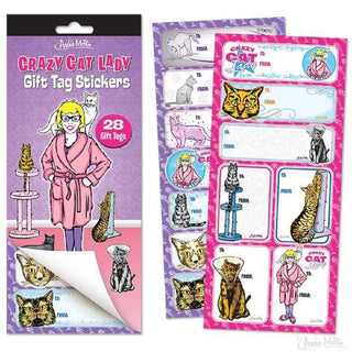 Crazy Cat Lady Gift Tag Stickers