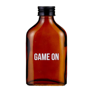 Game On Amber Mini Flask