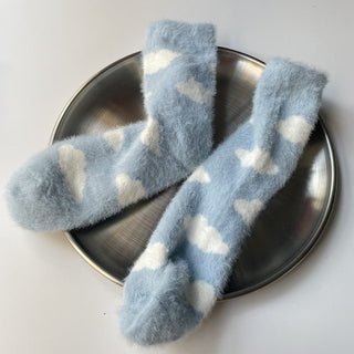 Fuzzy Cloud Quirky Socks