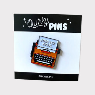 Quirky Pins: Typewriter Enamel Pin