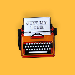 Quirky Pins: Typewriter Enamel Pin