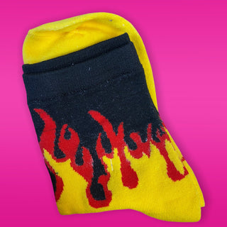 90s Flame Quirky Socks