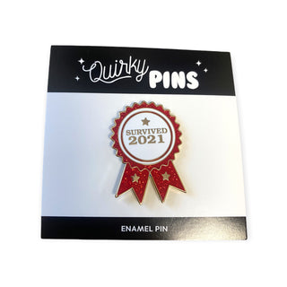 Quirky Pins: Survived 2021 Award Enamel Pin