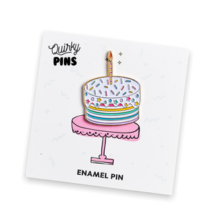 Quirky Pins: Birthday Cake Enamel Pin