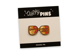 Good Vibes Only 70s Sunglasses Enamel Pin