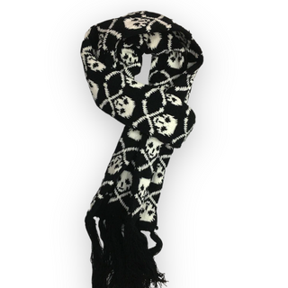 Knitted Skull Scarf