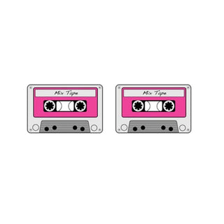 Pink Mixtape Mini Stud Earrings