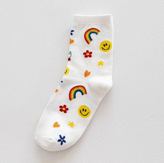 Smiley Rainbow Quirky Socks