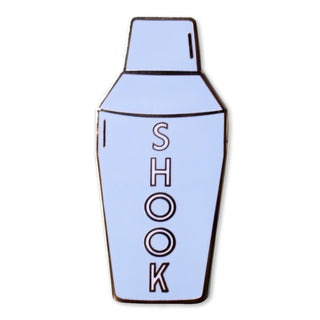 Shook Cocktail Shaker Enamel Pin by The Bullish Store