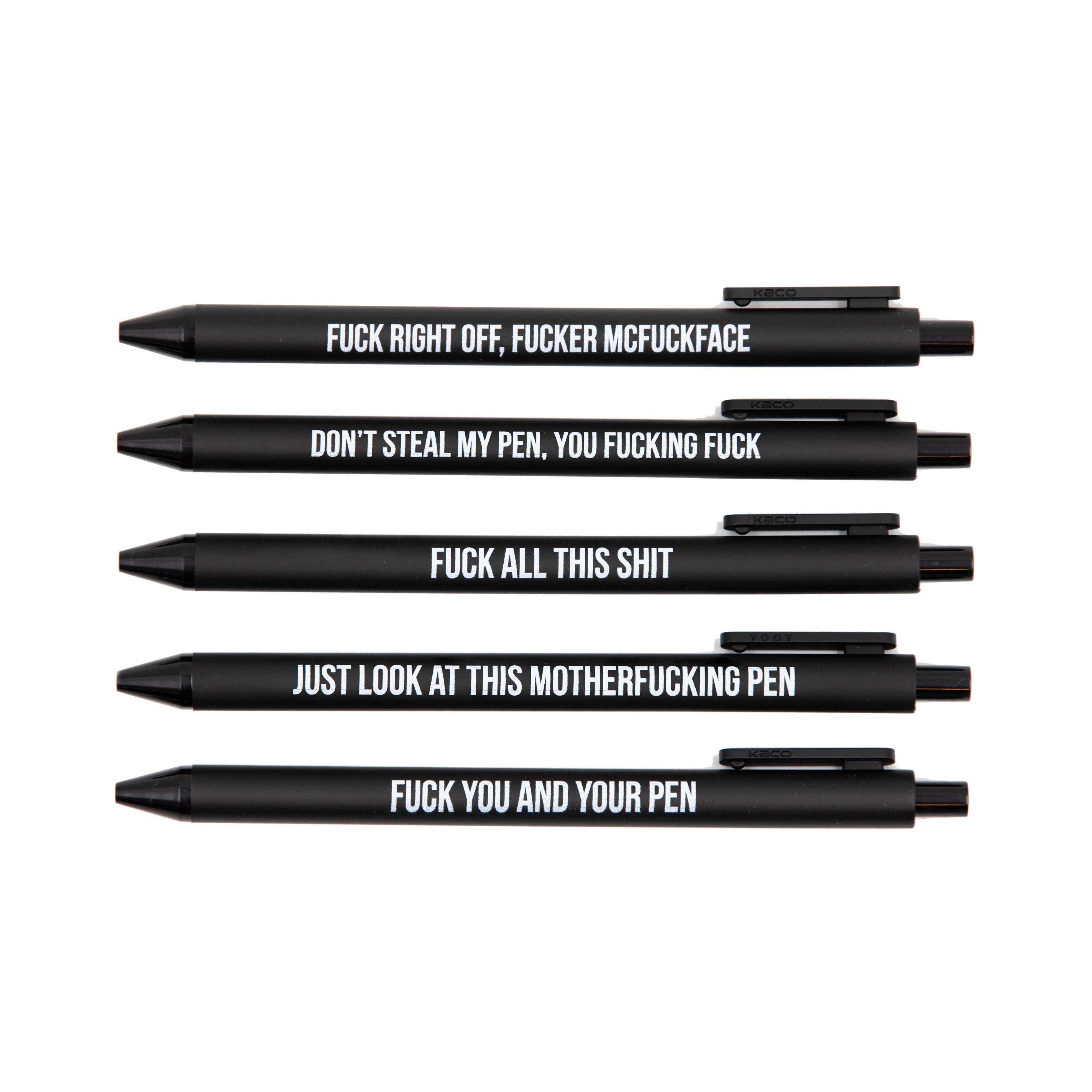 Sweary Fuck Pens Cussing Pen Gift Set – Quirky Crate
