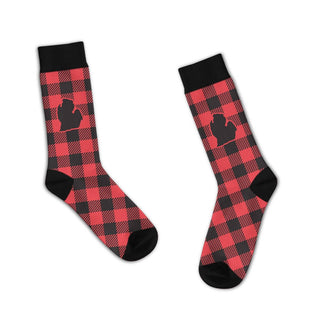 Funatic - Lower Michigan Red Plaid Socks