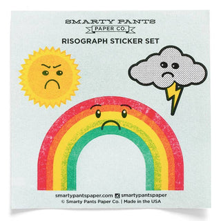 Smarty Pants Paper - Sad Rainbow Sticker Sheet