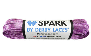 Derby Laces - Lilac Purple 84 Inch (213 Cm) Spark By Derby Laces Metallic Roller Derby Skate Lace