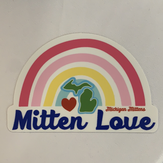 Michigan Mittens - Mitten Love DECAL