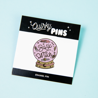 Quirky Pins: Basic Witch Crystal Ball  Enamel Pin