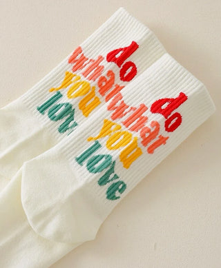 Do what you love Quirky Socks