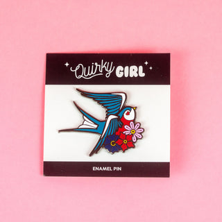 Quirky Pins: Swallow Enamel Pin