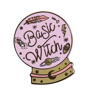 Quirky Pins: Basic Witch Crystal Ball  Enamel Pin